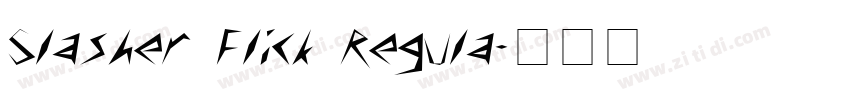 Slasher Flick Regula字体转换